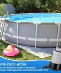 Above ground pool with Air Jet Valve And Cap Replacement Kit For Above Ground Pools, Easy Install, Durable Valve Cap Set shown