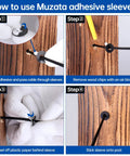 Steps to use Cable Railing Adhesive Sleeves For One Eighth And Five Thirty Two Inch Wire Rope on wood deck railing