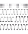 Top Shelf 99 Piece Stainless Steel Wire Brush Kit For Rotary Tools With 3Mm Shank heavy duty brushes on display for rust removal.