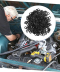 Spring Wave Washers Assortment Kit 500 Pieces Heavy Duty Spring Steel Gaskets For Automotive Home And Shop Use Elastic Wave Seals For Vibration Resistance And Reliable Electrical Connections, black washers in engine bay