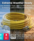 Heavy Duty 100 Ft Outdoor Extension Cord 10 3 Gauge SJTW 10 AWG 3 Prong Power Cable With Lighted End Waterproof coiled in snow and heat