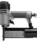 Straight Shooter Pneumatic Brad Nailer 18 Gauge cranks out fasteners up to two inches with steel housing and grip.