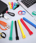Ditch The Cord Chaos And Snag These Ridiculous 100 Piece Reusable Nylon Cable Ties Color Coded Wire Organizers for tech wire organization.