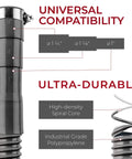 10 Ft Corrugated Washing Machine Drain Hose With Flexible Install showing universal compatibility and durable design