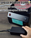 Heavy Hitter Electric Bench Sander And Easy Switch Knife Sharpener featuring 7-speed power supply and control switch.