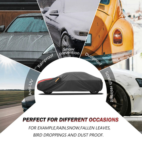 All Weather Waterproof Car Cover For Trucks And SUVs Heavy Duty Outdoor Protector For Chevy Silverado GMC Sierra Ford F150 with UV sun shield