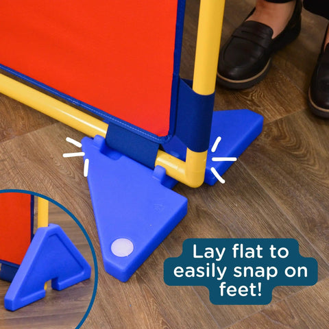 Replacement Cantilever Support Legs For PlayPanel Room Dividers, Durable Plastic Feet To Make Classroom Partitions Freestanding