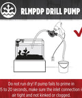 Diagram of Drill Powered Transfer Pump For Quick Liquid Moves, 154 GPH Black, Garden Hose Ready, Aquarium setup