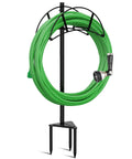 Heavy Duty Garden Hose Stand Freestanding In Ground Hose Rack Organizer For Outdoor Yard Holds Up To 150 Feet Of Hose With Round Tube