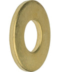 Size 6 Solid Brass Flat Washers Commercial Standard Grade 360 Plain Finish Built To Last Pack 100 For Durable Load Distribution And Prevent Loosening On Bolts And Screws, brass washer