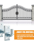 4 Pack Heavy Duty Wall Mount Gate Hinges For Farm Gates And Fences Built Tough For Outdoor Chain Link 5 By 8 Inch Pin Gate Hinge Set That Goes On Easy And Stays Put Replacement Parts You Can Count On, galvanized steel