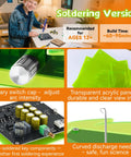 Hands On Tesla Lightning STEM Kit for Kids and Adults Build Your Own Tesla Coil Beginner Soldering Practice Kit for Teens 12 Plus Awesome Electrical Science Toys for Boys and Girls, pre-soldered board and acrylic panels