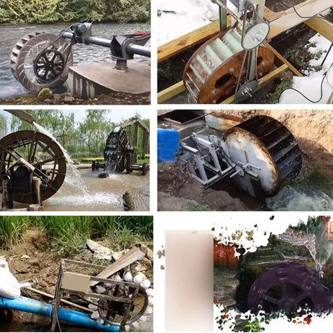 Emergency Power Supply 50W Micro Hydroelectric Generator with Silent Belt Drive Water Turbine in various river installations.