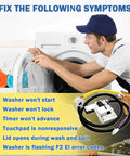 Rugged Washer Lid Lock Assembly Replacement For Whirlpool Maytag Kenmore W11307244 W10682535 installed on a washing machine.
