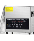 No Sweat Digital Ultrasonic Cleaner With Ample 3L Tank And Degas Plus Gentle Modes showing control panel and display.