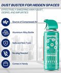 Powerful Air Duster For Computers And Keyboards Compact 3.5oz Can Quick Dusting For Tight Corners Easy Cleanup For Desktops Laptops