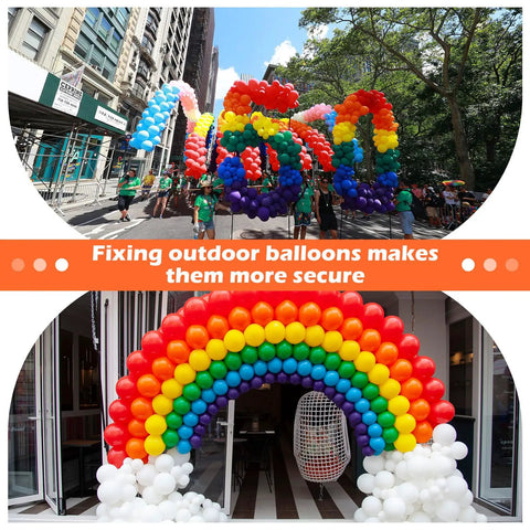 Get A Huge 10 Pack Of Colorful Balloon Arch Clips With Vibrant Rainbow Spring Clamps For Party Decoration Backdrops And Photo Studios That Make Your Events Pop, rainbow balloon arches outdoors