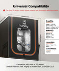 Adjustable Ventilation Kit for 3D Printer Enclosure showing compatibility with various models