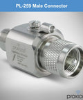 Coaxial Lightning Arrester Suppressor Pro Grade With PL259 And SO239 Connectors For HF VHF UHF CB Ham And Two Way Radios, PL259 view.