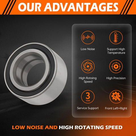 Front Wheel Bearing Front Left Or Right Replacement For Ford C Max 2013 2018 Escape 2013 2019 Focus 2012 2018 Transit Connect 2014 2023 And Lincoln MKC 2015 2019 510110 Compatible Easy Fit