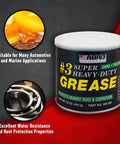 Masters Heavy-Duty No. 3 Wheel Bearing Grease, 16 oz container, sodium-based lubricant for automotive and marine applications
