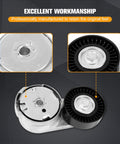 Close-up of Engine Drive Belt Tensioner Idler Pulley Serpentine Belt Drive Kit for Chrysler 3.6L V6 2011-2019 Replace 90K-39282D