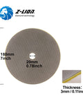 180mm 7 inch electroplated diamond polishing pad with thickness 3mm, suitable for 7 Inch Glass Electroplated Diamond Polishing Pads 4 Piece Set With Grits 60 120 200 400 For Wet Or Dry Sanding On Stone Metal And Glass Heavy Duty Wet Dry Use Sander Or Grinder Friendly Fast Cutting Long Lasting