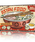 Kickin Retro Ramen Metal Sign Wall Decor For Kitchen And Home Office Asian Food Tin Sign 8 By 12 Inch rustic vintage style