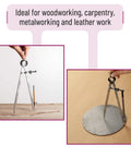 Professional All Metal Drafting Compass With Lockable Slider And Pencil Holder Slick Divider Tool built rock solid for carpentry.