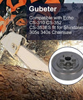 Clutch Drum Sprocket With Bearing For Echo CS 310 352 353ES Chainsaw Sprocket Rim Heavy Duty Three Eighth Inch Pitch Six Tooth Replacement