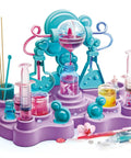 Perfume Lab Kit For Kids Ages Eight And Up With Cosmetic Chemistry Lab And Makeup Making Set For Girls Real Scent Experiments And Cream Formulation Fun STEM Toy, purple lab set