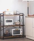 Heavy Duty Top Tier Industrial Bookshelf Featuring Solid Wood Planks And Sleek Matte Black Steel Frame For Living Room Decor with kitchen appliances.
