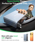 8-In-1 Retractable Charging Dock For iPhone Samsung Galaxy Pixel And iPad 105W Max USB-C Hub in a woman's hand