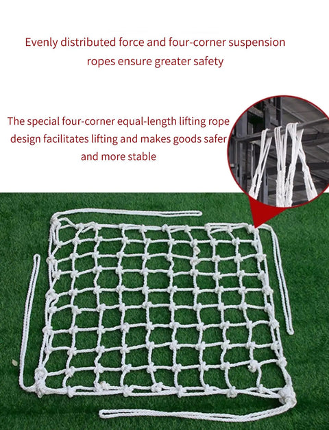 Elastic Cargo Net Built Tough For Industrial Lifting And Rigging 300x300 Cm With 3 Ton Capacity And 20 Cm Grid