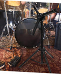 Badass Alloy Drum Holder Stand For Snare Practice Silent Support Rack Portable Music Gear Shelf with adjustable angles.