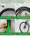 Installation steps for Two Roll Bike Tire Liners Set for Road and Mountain Rides Puncture Proof TPU Inner Tube Protectors.