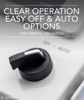 Heavy Duty Commercial 1000 GPD Reverse Osmosis System With Pump control knob for easy operation and auto settings.