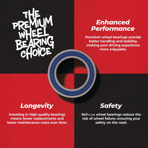 Diagram showcasing benefits of Heavy Duty Wheel Bearing Seal Kit For Beta Husaberg KTM Replacement with image of a single bearing.