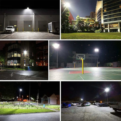 Top Shelf 2 Pack 130W Led Flood Lights Outdoor With Plug In Cord 13000 Lumens Killer Brightness Ip66 Heavy Duty Security Lamp For Yard Gym Stadium 6500K Daylight White Built Different You Will Dig
