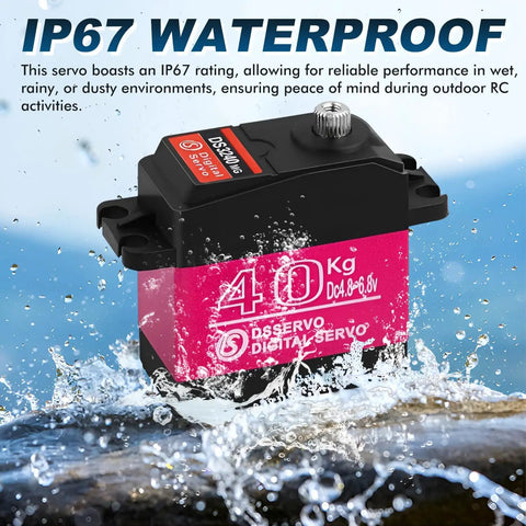 Beefy 40 Kg High Torque RC Steering Servo Waterproof For 1 Eight Scale 1 Ten Scale And 1 Twelve Scale Cars And DIY Projects