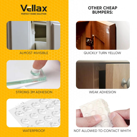 64 Clear Self Adhesive Rubber Cabinet Bumpers Silence Kitchen Drawer Slams With Zero Drama While Shielding Counters From Hella Scratches And Door Bangs Today - comparison of durability and quality features.