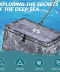 Heavy Duty Silver Fishing Magnet 2.0 Inch With Eyebolt Handle 350lb Neodymium Pickup Magnet lifting metal box underwater