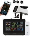 Must-Have Professional Smart Wi-Fi Weather Station With Remote Monitoring, 400 Foot Range, Wind And Rain Gauges, Display and Sensor