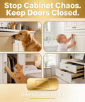 Six Pairs Gold Magnetic Cabinet Door Catch Set Stick On No Drill Adhesive for kitchen and drawer security