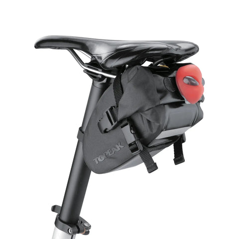 Waterproof Wedge Dry Bag With Strap Mount For Bikes And Gear Welded Seams Quick Release Buckle Secure Nylon Straps 5.9x3.5x3.5 Inch