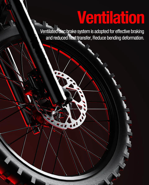 Beefy 203Mm Thickened Front Brake Disc Rotor For Talaria Sting Offroad TL3000 TL50 TL4000 TL45 X3 MX TL2500 Surron LBX