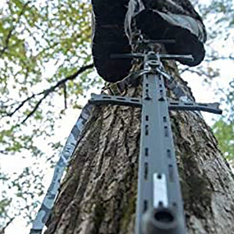 Lightweight 30 Inch Aluminum Tree Climbing Sticks 3 Pack for Secure Ascents to Deer Stands Blinds and Tree Stands with Tree Digger Teeth