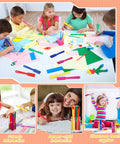 Colorful Magnetic Wands Set For Classroom Learning Hands On 12 Piece Rainbow 8 Inch Wands For Preschool Science Experiments