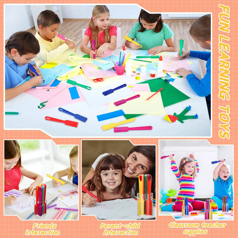 Colorful Magnetic Wands Set For Classroom Learning Hands On 12 Piece Rainbow 8 Inch Wands For Preschool Science Experiments