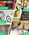 Six Pack Heavy Duty Garage Hooks For Wall And Ceiling Storage Perfect For Hanging Bikes Hoses Cords Garden Tools And More Durable Vinyl And Epoxy Coated Hooks Built Tough To Maximize Your Garage Organization And Free Up Real Estate